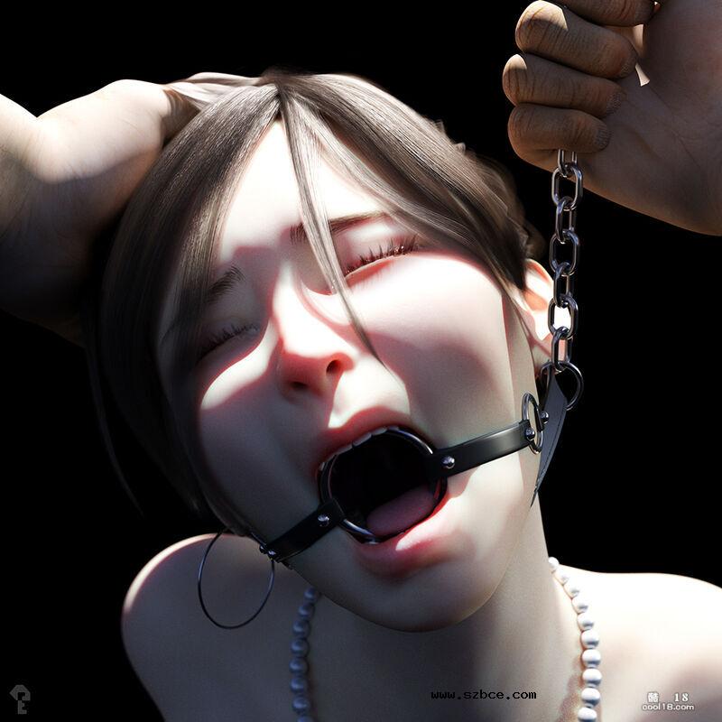 【3D图集】调教不穿内裤的叛逆女儿，捆绑打环吊珠 “監禁女子”