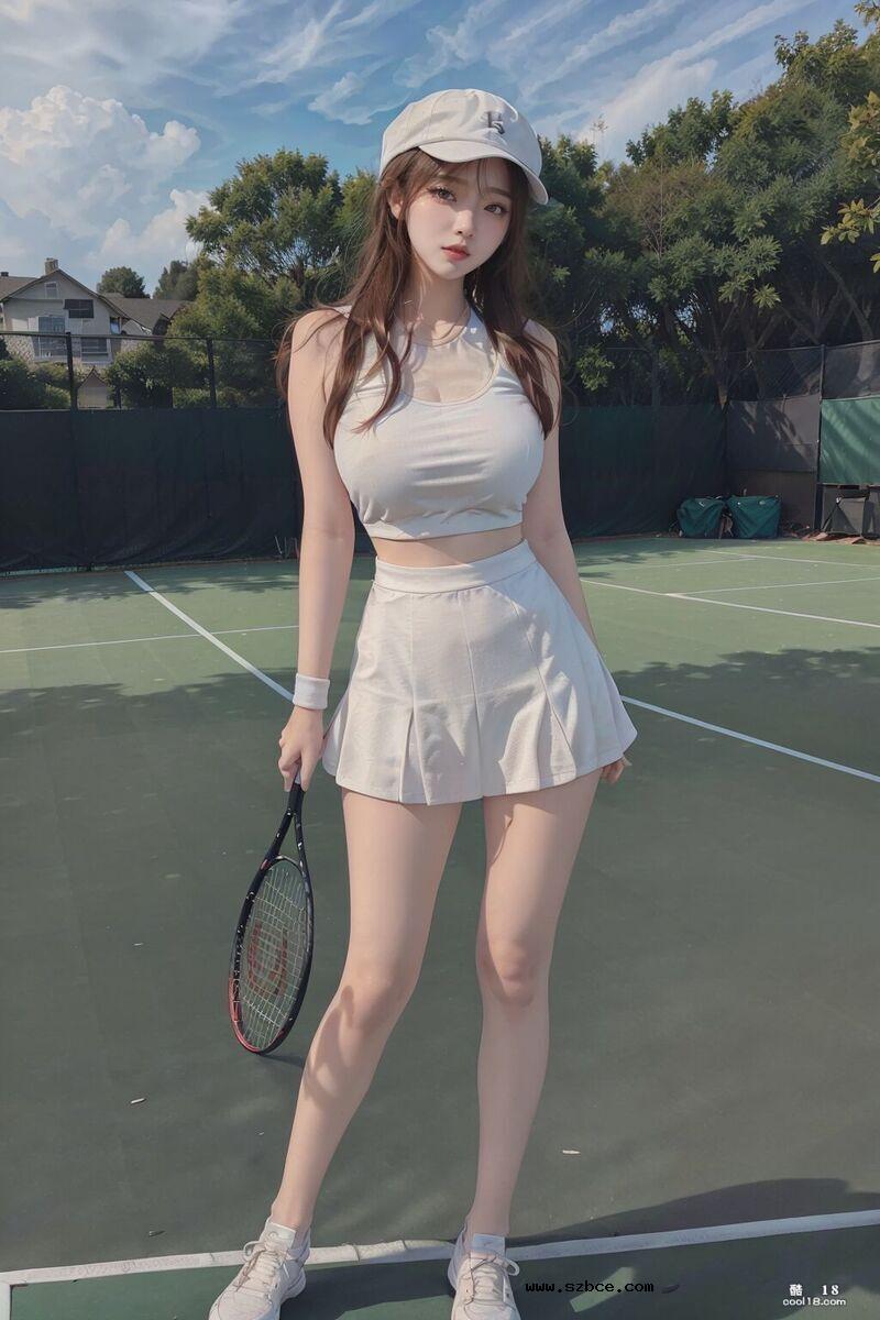 【AI生成】可爱又性感的网球少女