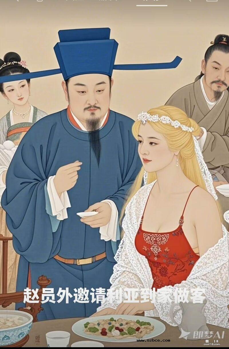 【AI漫画】赵员外与异国娇妻莉亚
