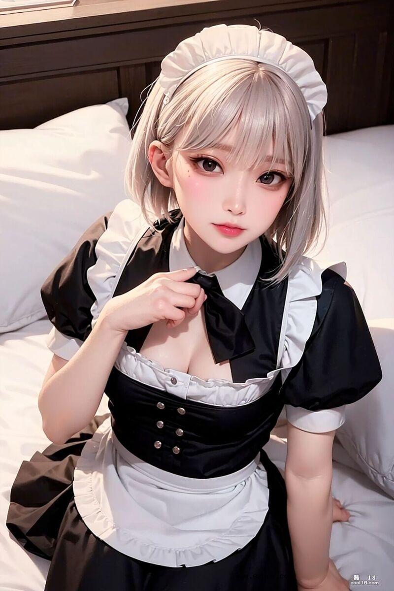【AI生成】清纯小女仆的成长
