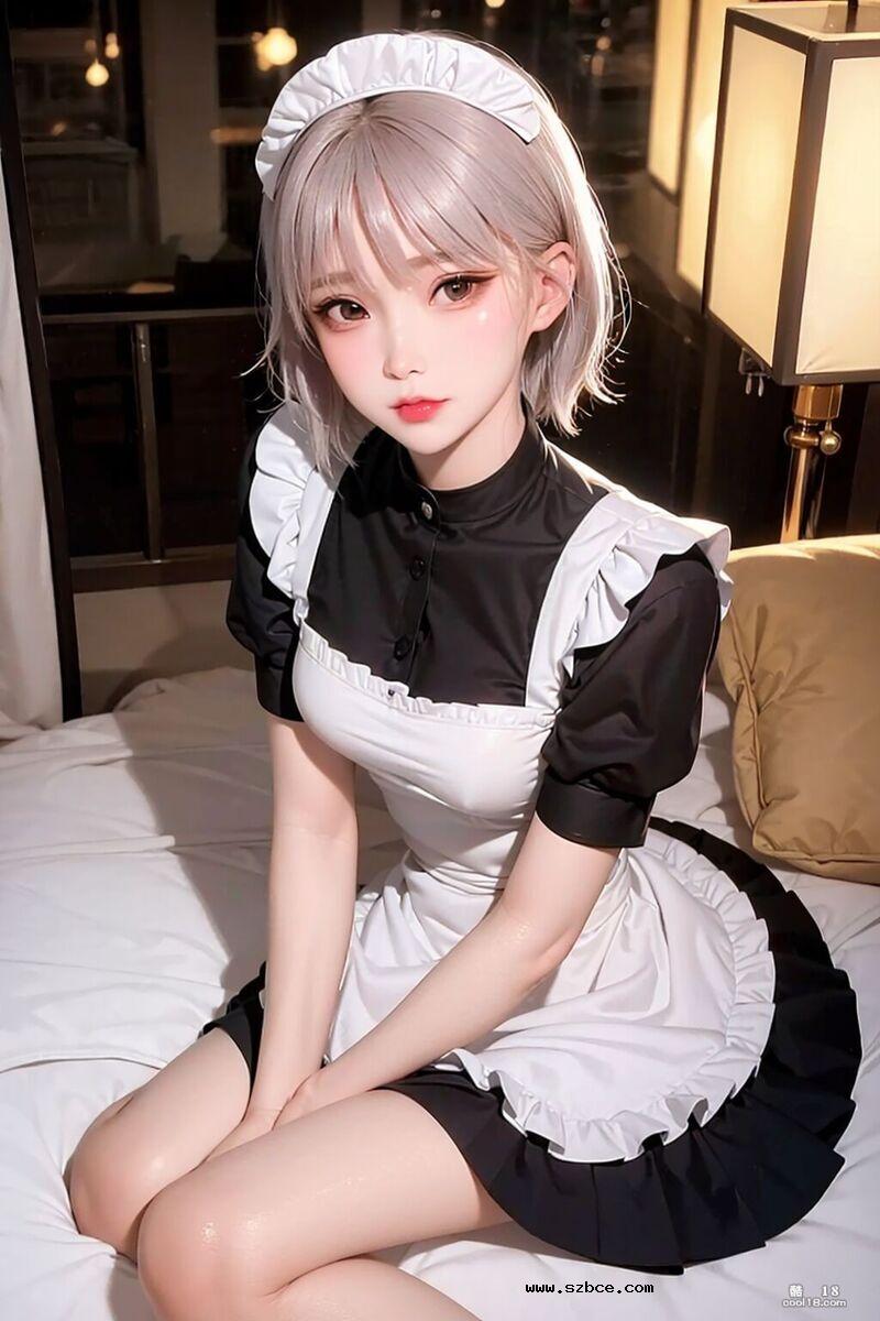 【AI生成】清纯小女仆的成长