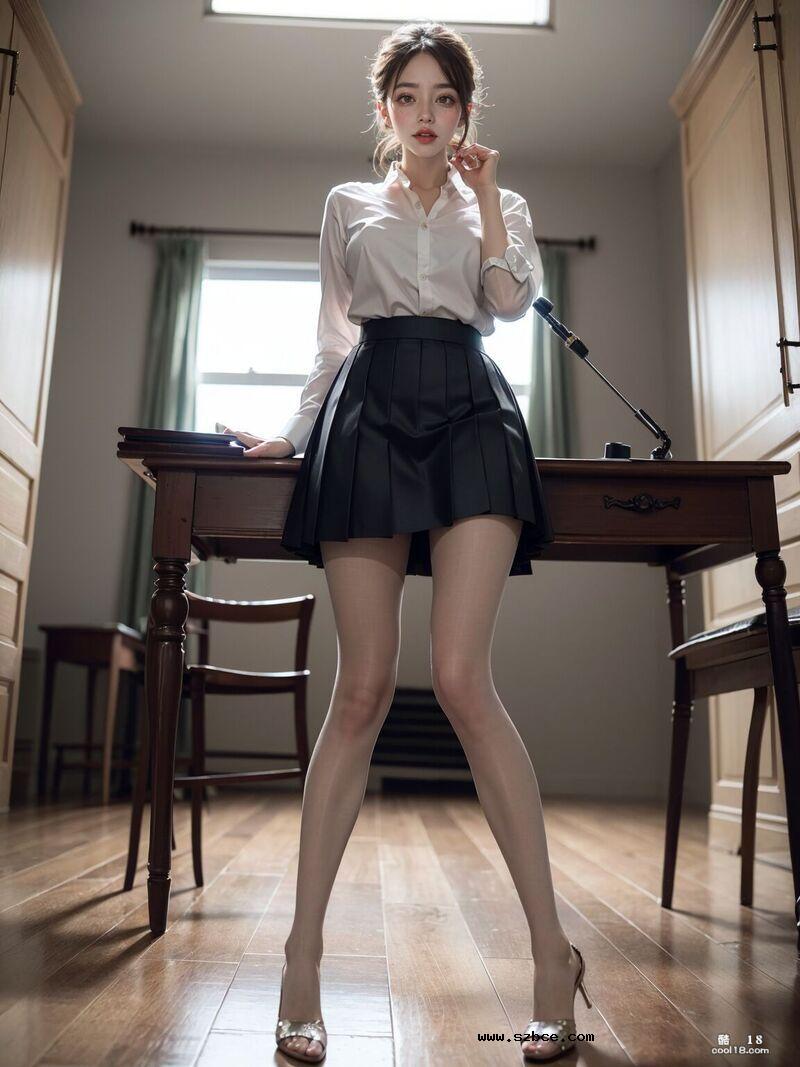 【AI生成】淫荡女教师在教室露出
