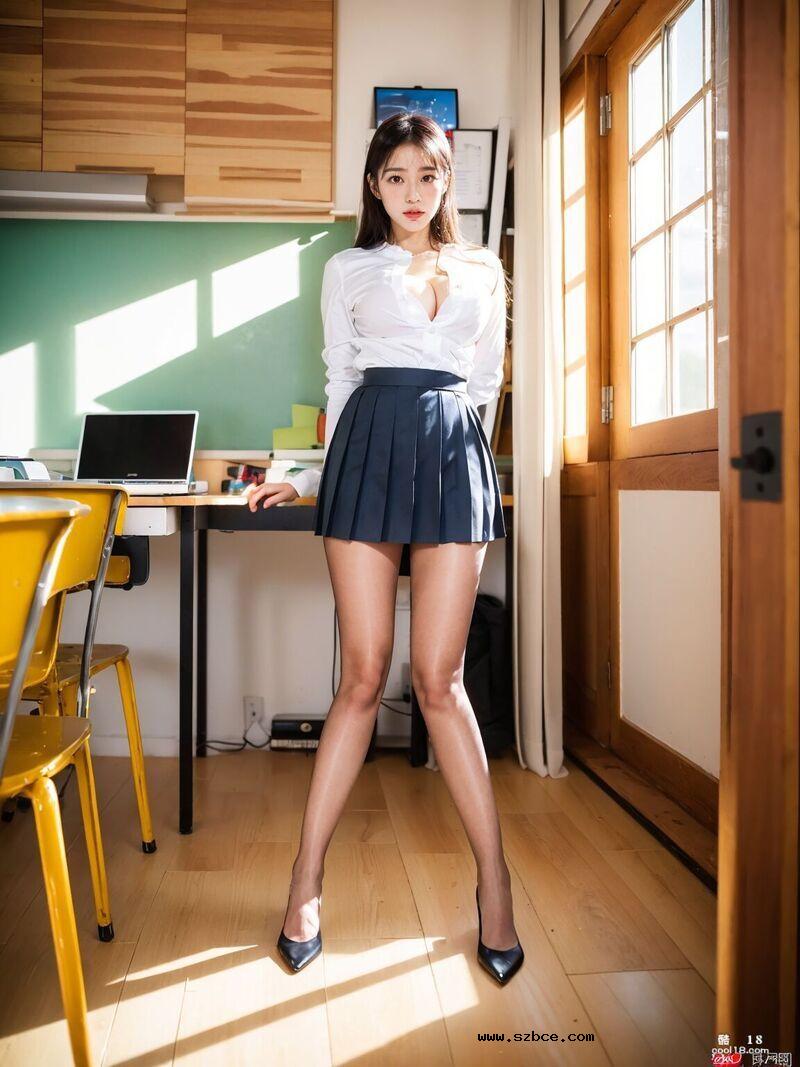【AI生成】淫荡女教师在教室露出
