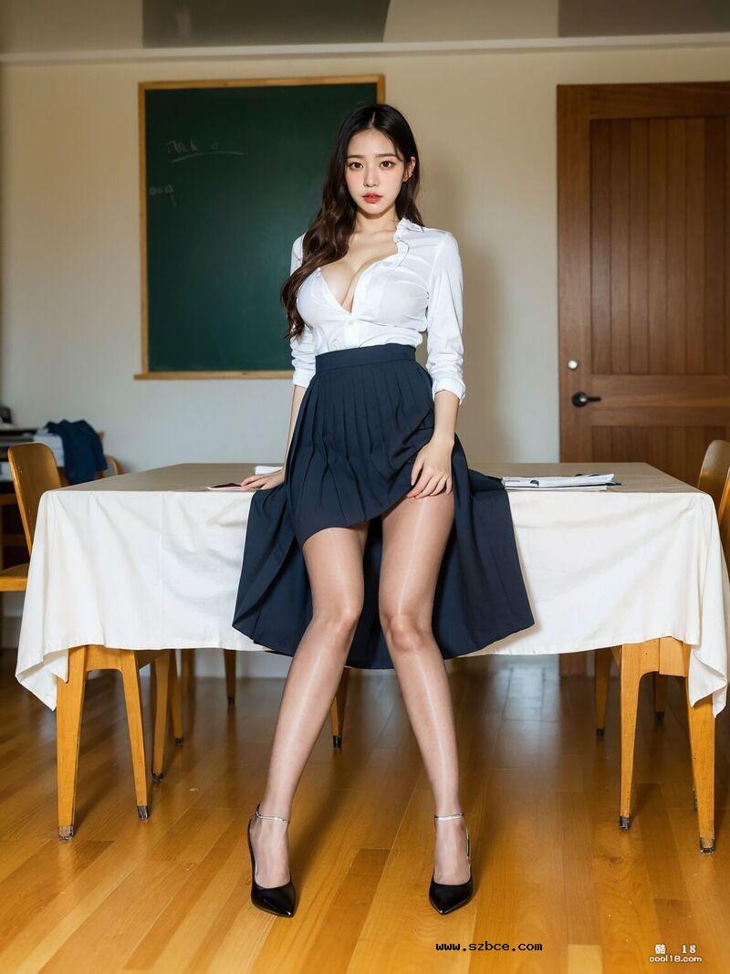 【AI生成】淫荡女教师在教室露出