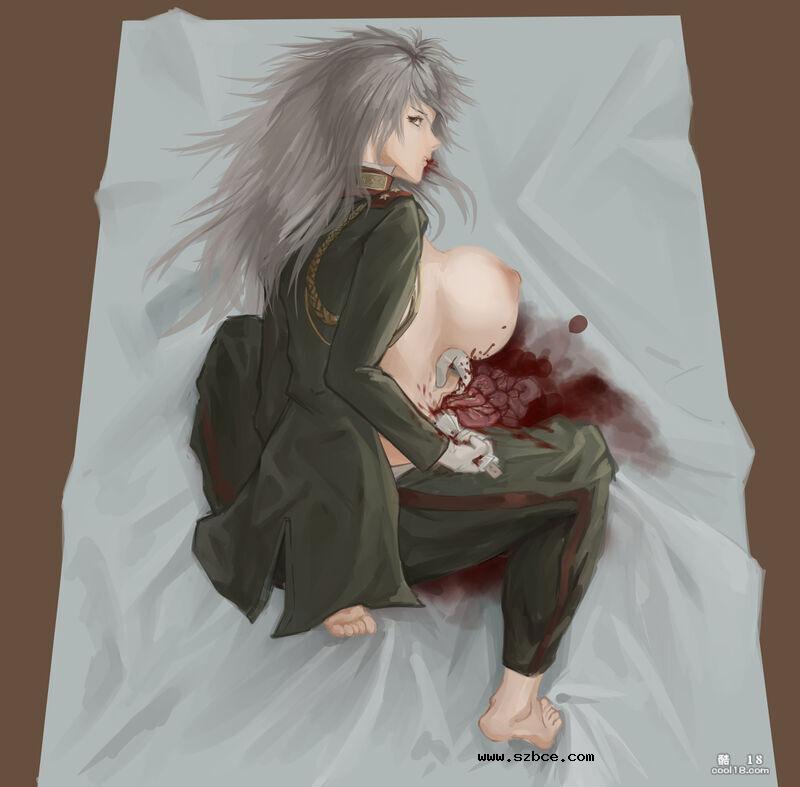【R-18G】巨乳女武士剖腹篇