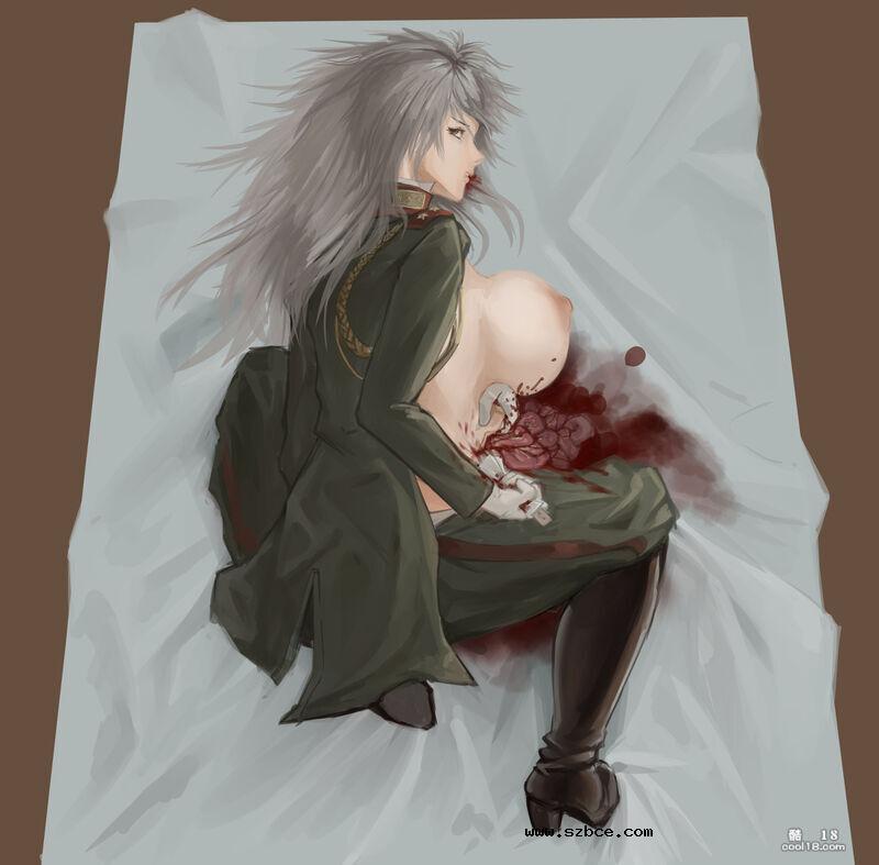 【R-18G】巨乳女武士剖腹篇