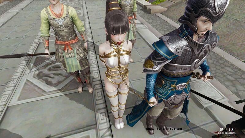 【3D】被擒的女将军
