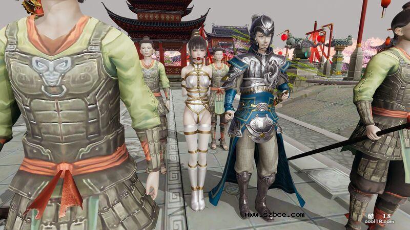 【3D】被擒的女将军