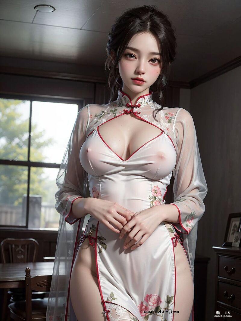 【AI生成】在卧室等待你的妻子