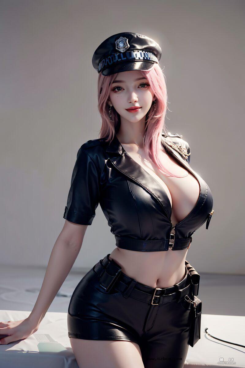 【AI生成】巨乳女警的沉沦