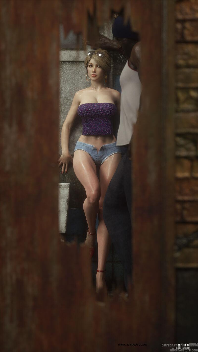 【3D】无法控制欲望的巨乳婊子（1）