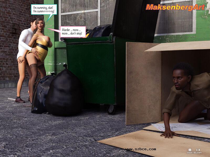 【3D】废弃街道上进行的轮奸