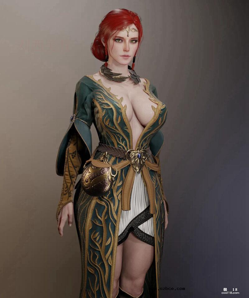【3D】被轮奸的巨乳女巫特莉丝