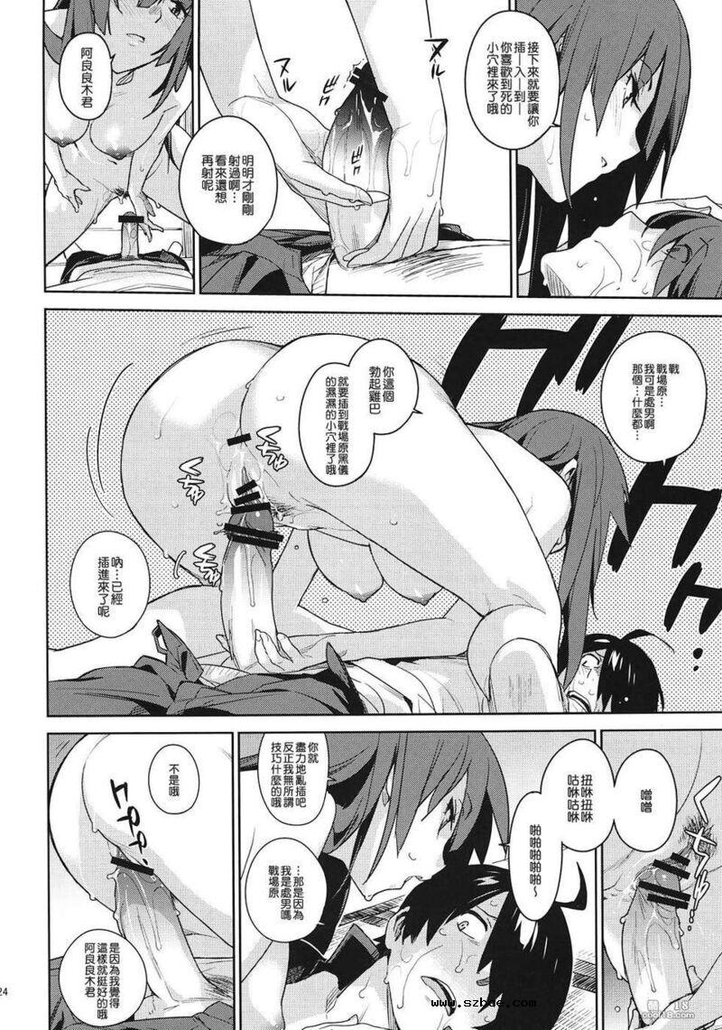 【同人漫画】看到全裸的战场原小姐