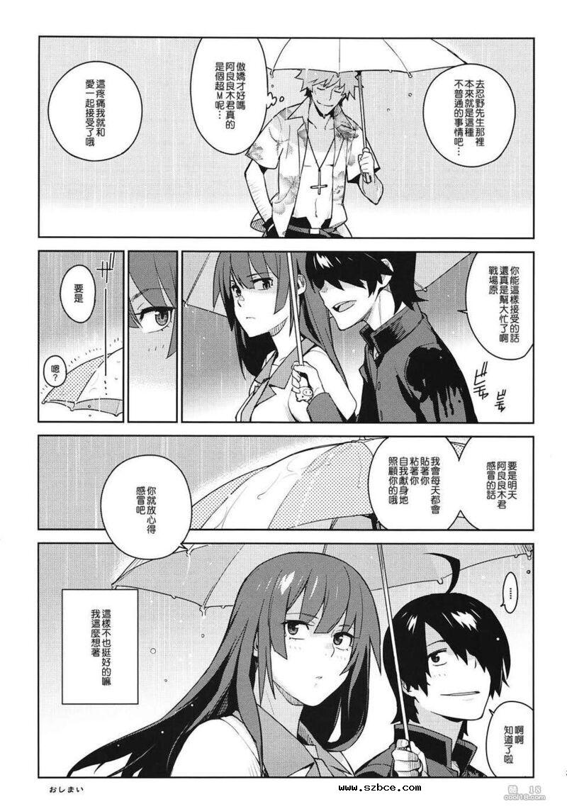 【同人漫画】看到全裸的战场原小姐