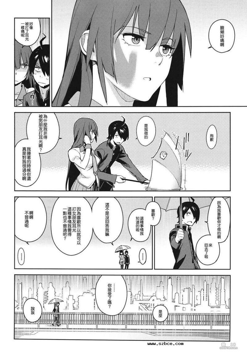 【同人漫画】看到全裸的战场原小姐