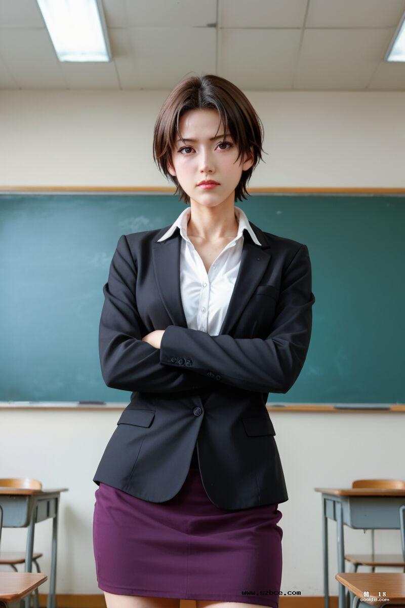 【AI生成】沦为母狗的女教師紫花子